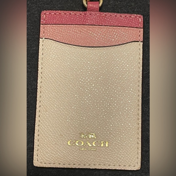 Coach Pink & Cream ID Card Holder - Picture 3 of 3
